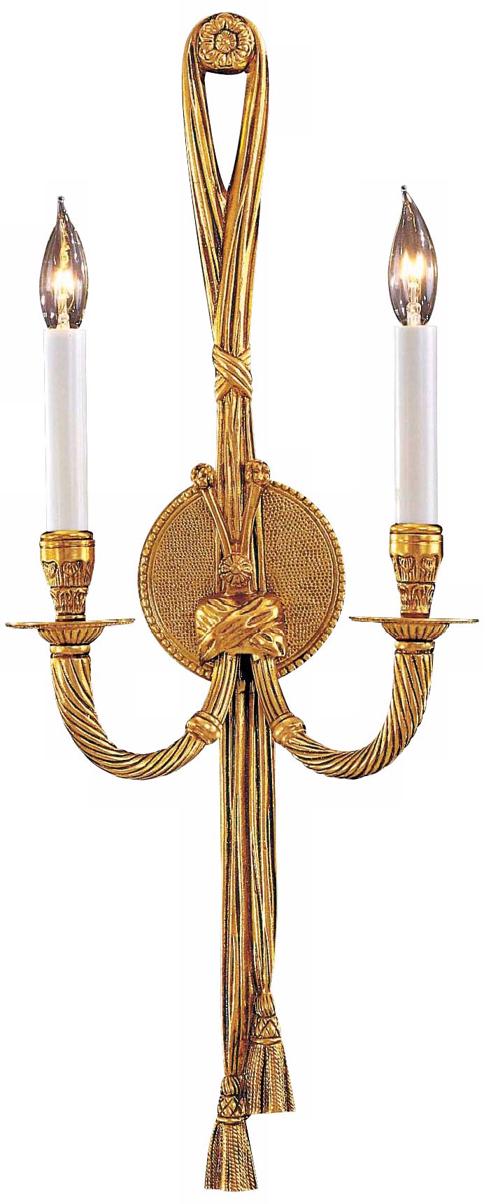 Metropolitan Rope and Tassel Bronze 24 1/2" High Wall Sconce
