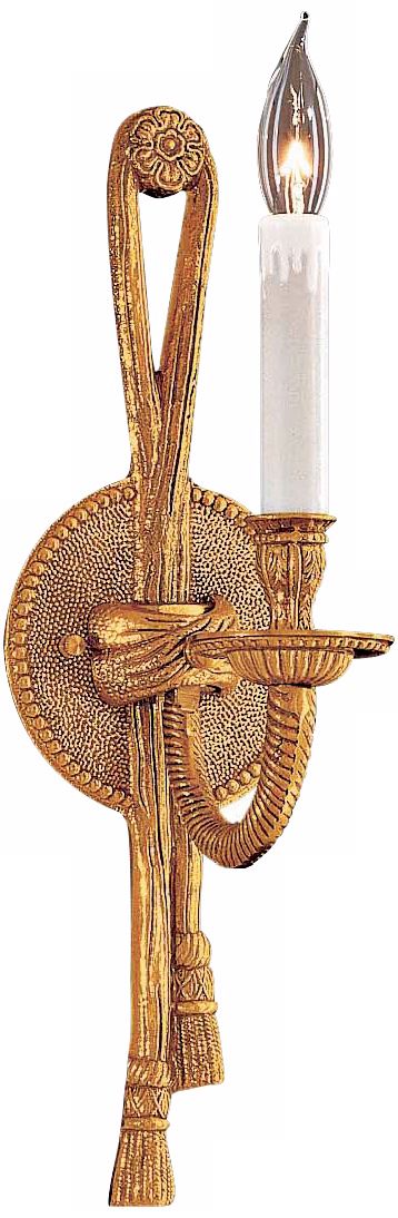 Metropolitan Rope and Tassel Bronze 1-Light Wall Sconce