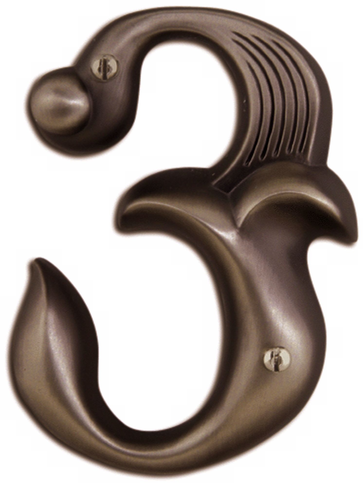 Alhambra Aged Bronze Finish House Number 3