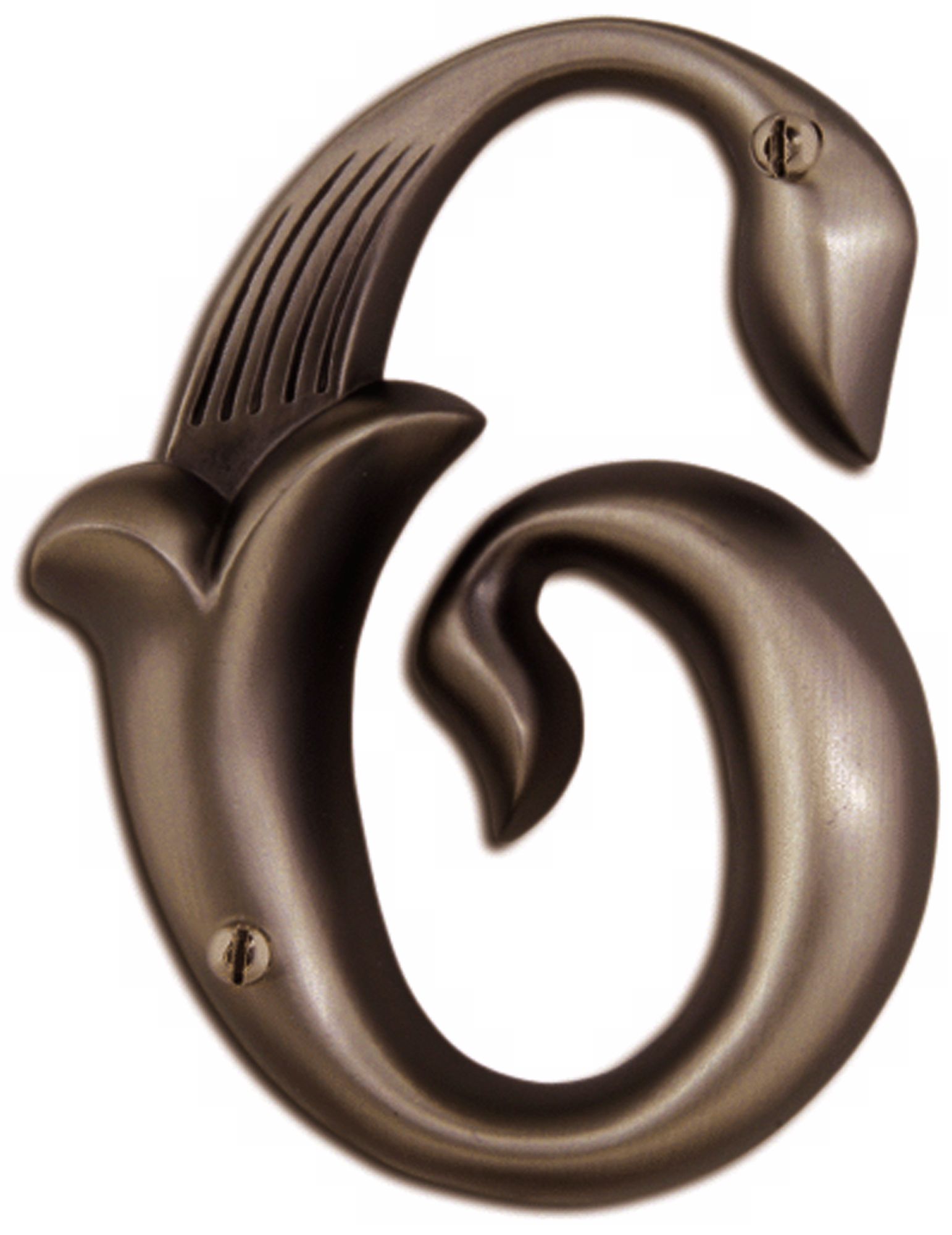 Alhambra Aged Bronze Finish House Number 6
