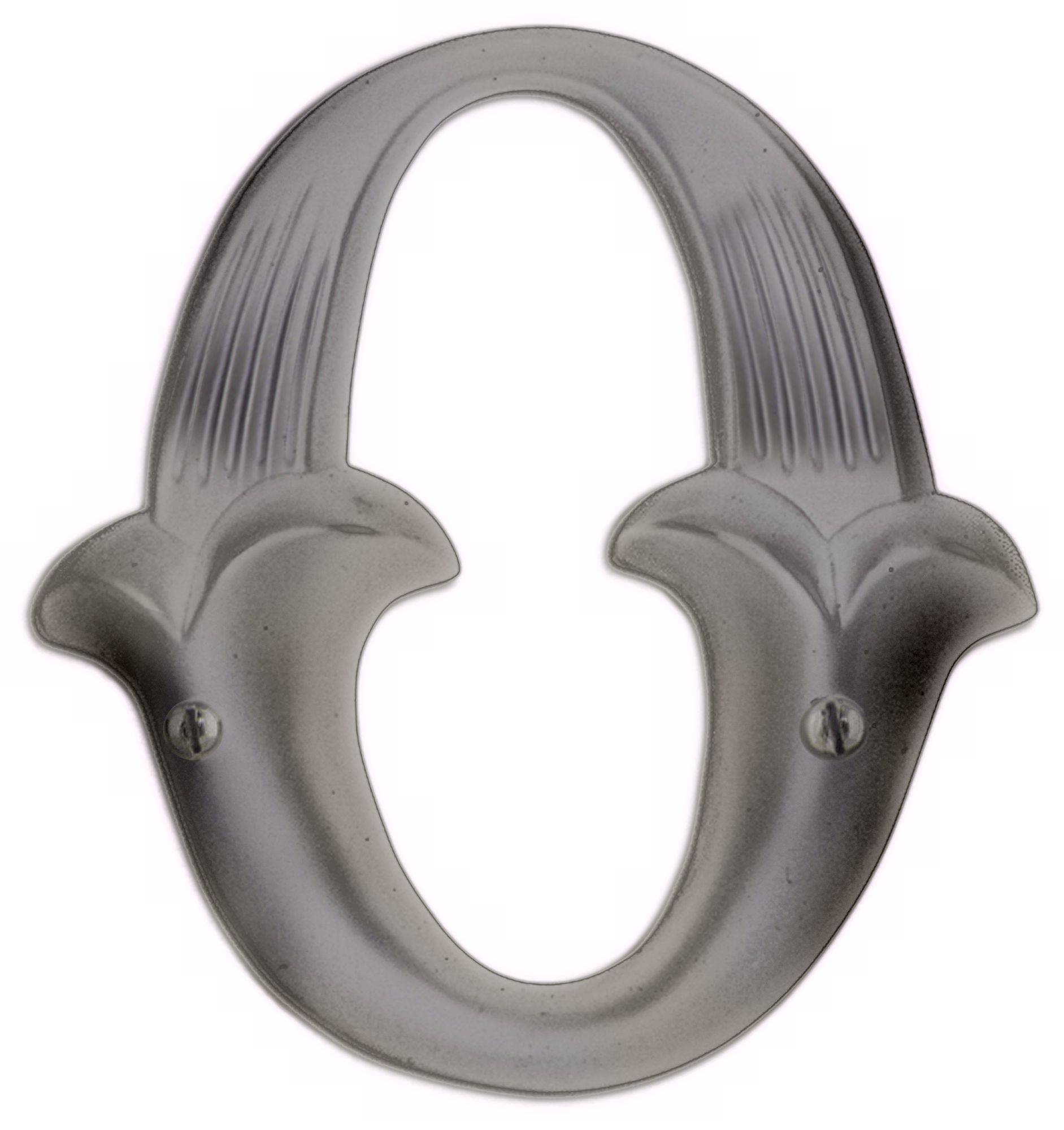 Alhambra Pewter Finish House Number 0