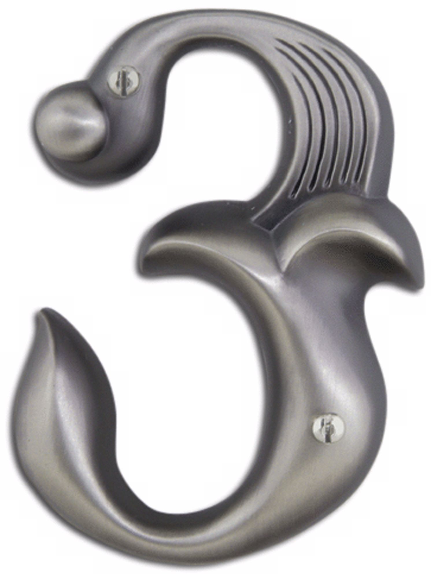 Alhambra Pewter Finish House Number 3