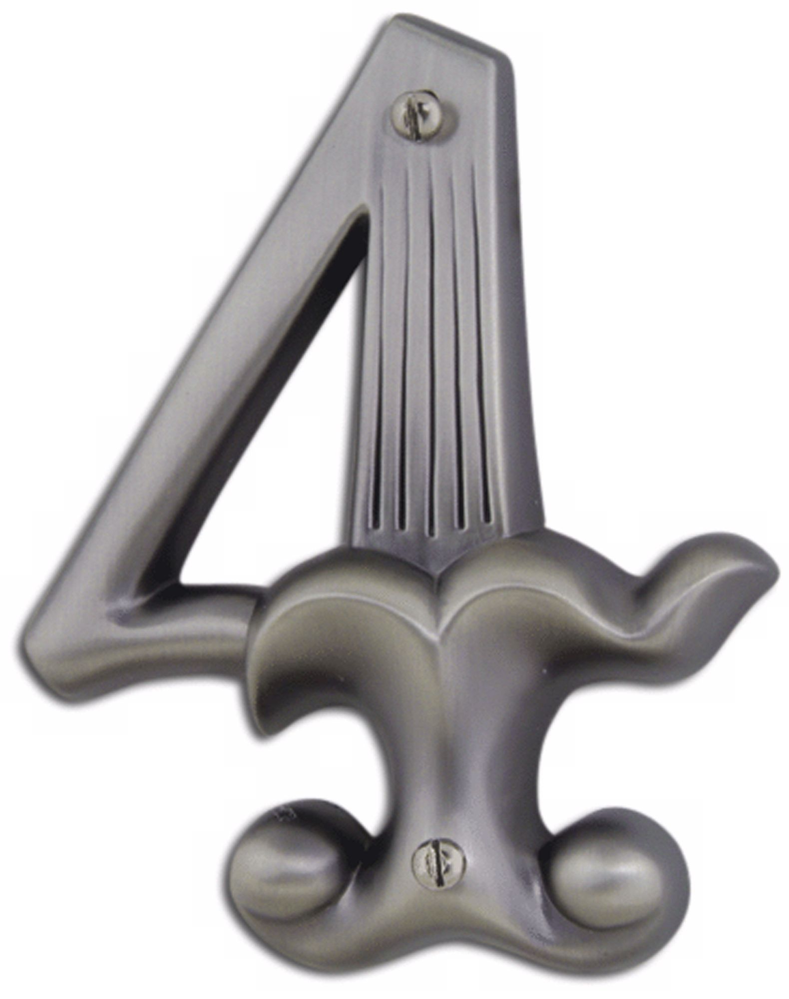 Alhambra Pewter Finish House Number 4