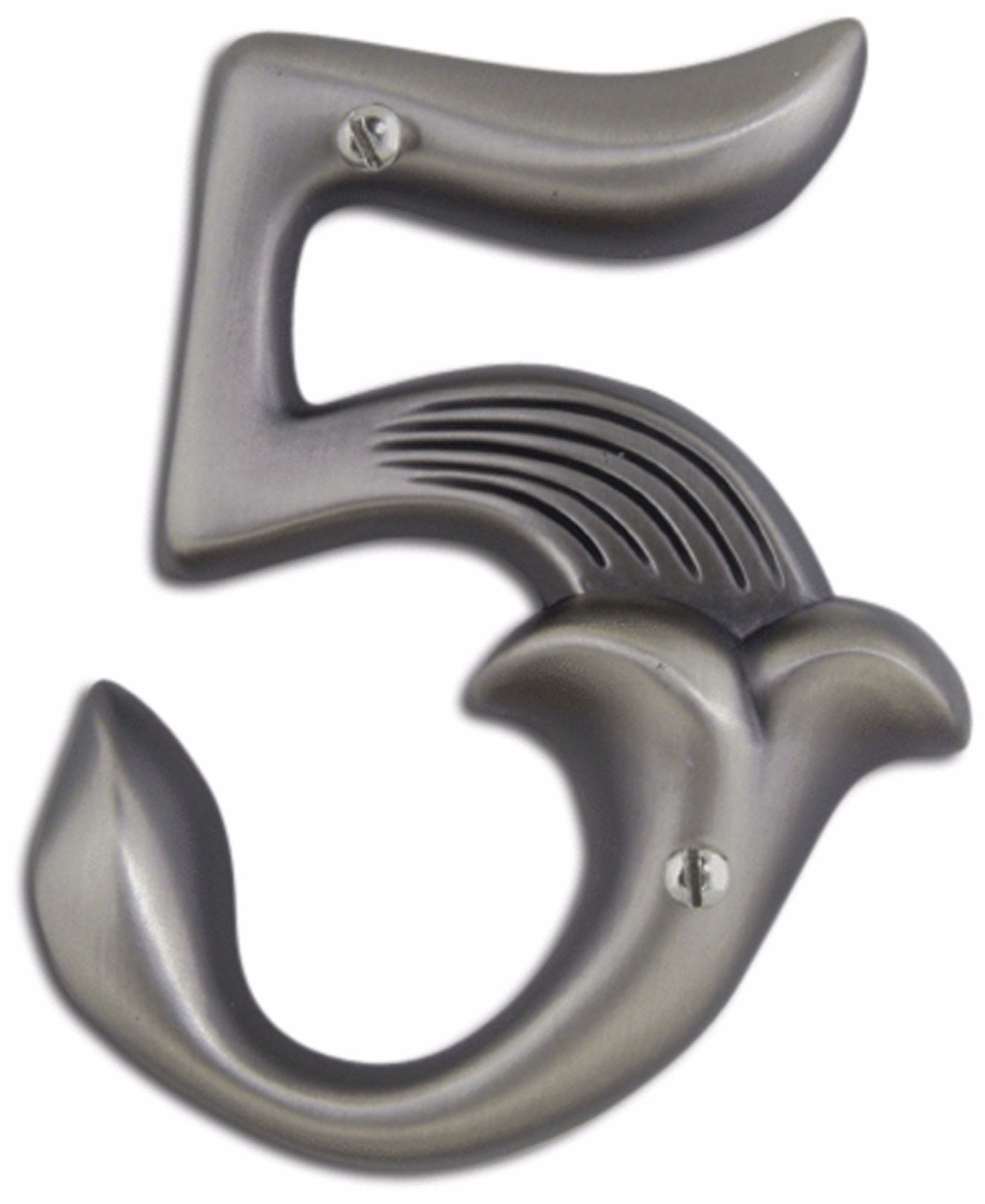Alhambra Pewter Finish House Number 5
