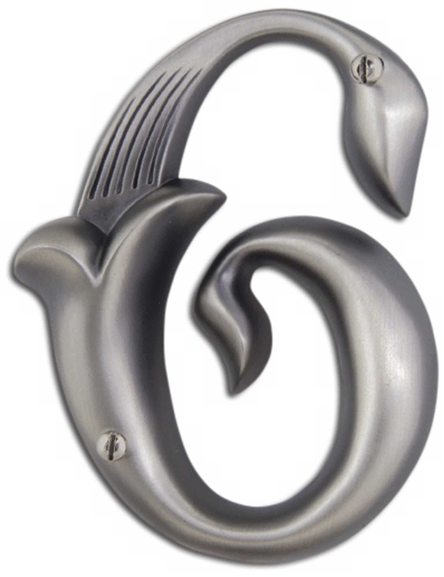 Alhambra Pewter Finish House Number 6