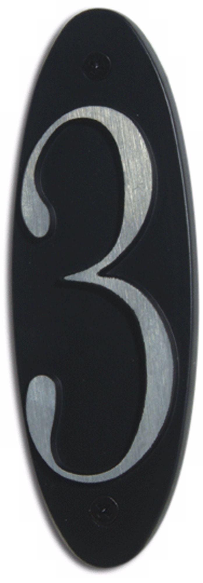 Metropolitan Black Finish House Number 3