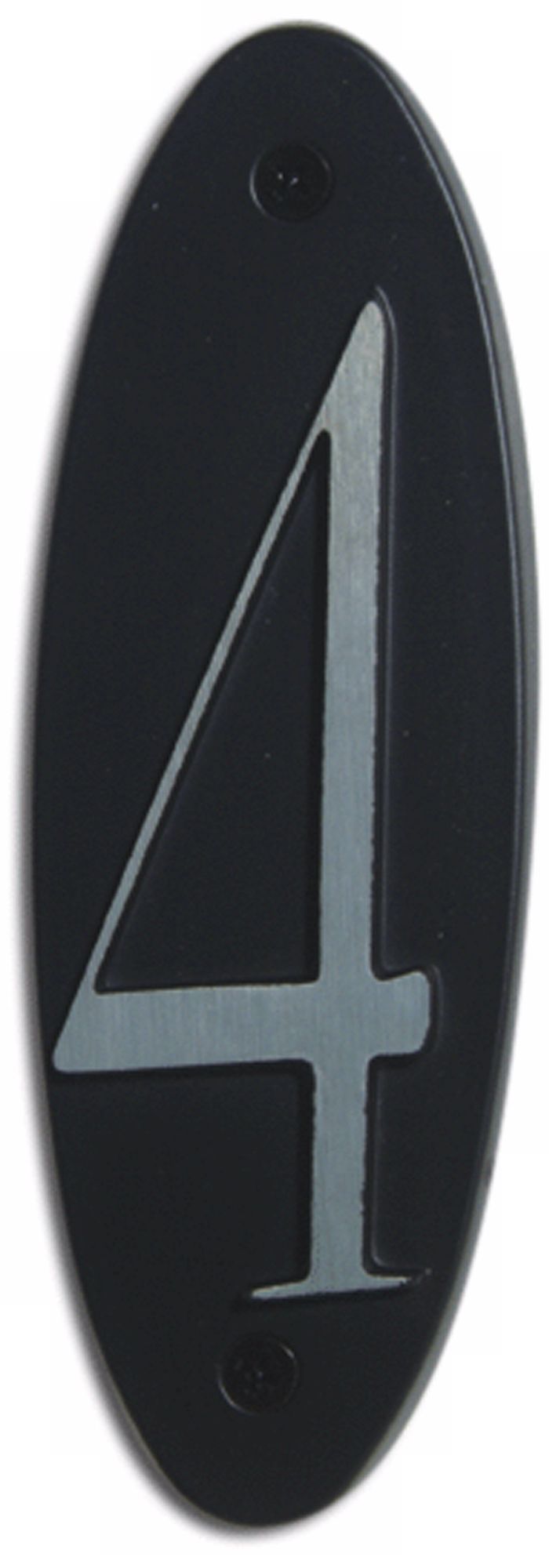 Metropolitan Black Finish House Number 4