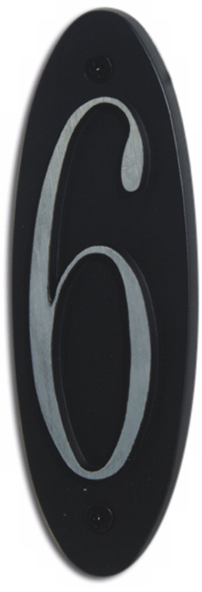 Metropolitan Black Finish House Number 6
