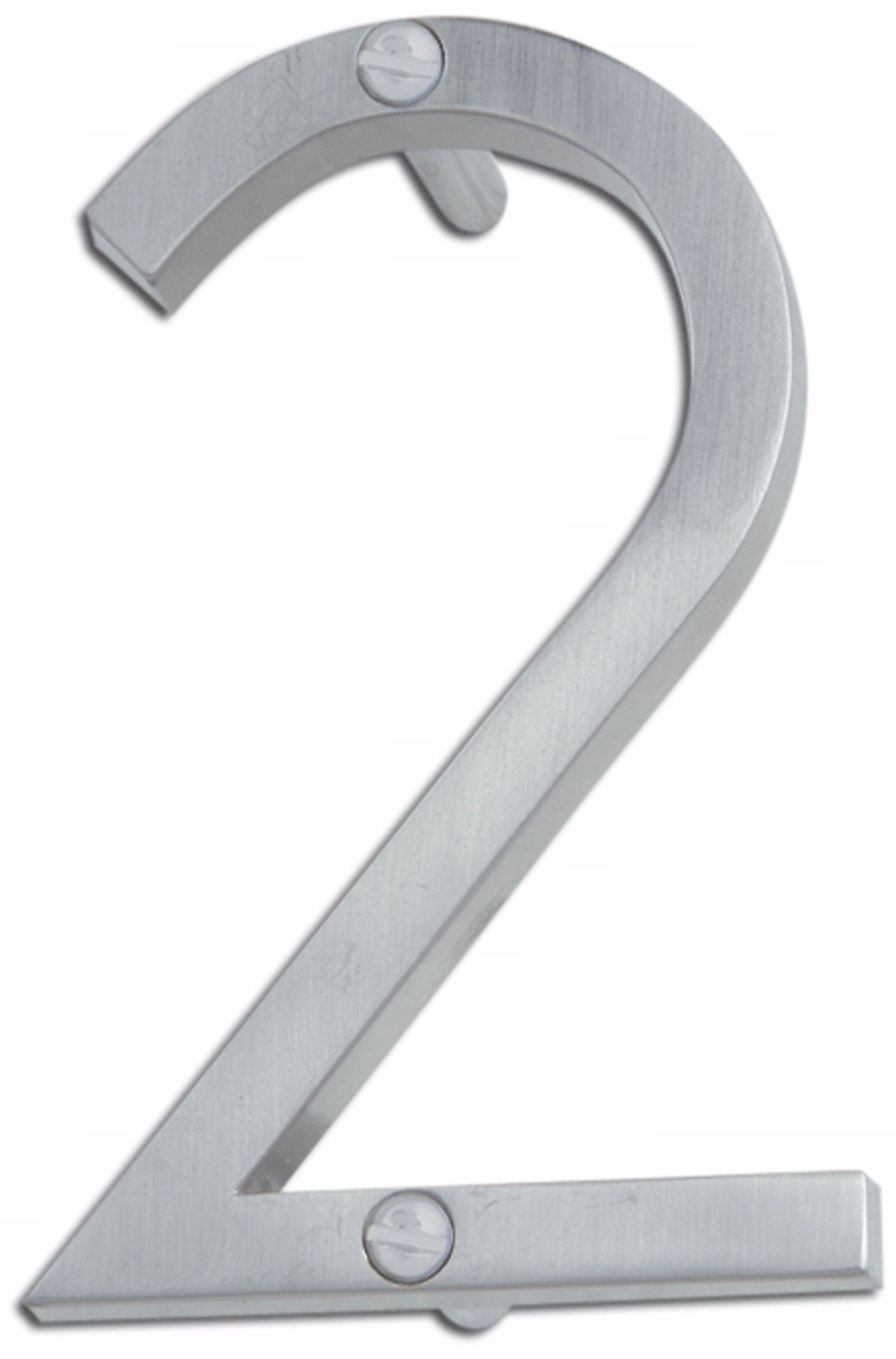 Avalon Brushed Nickel Finish House Number 2