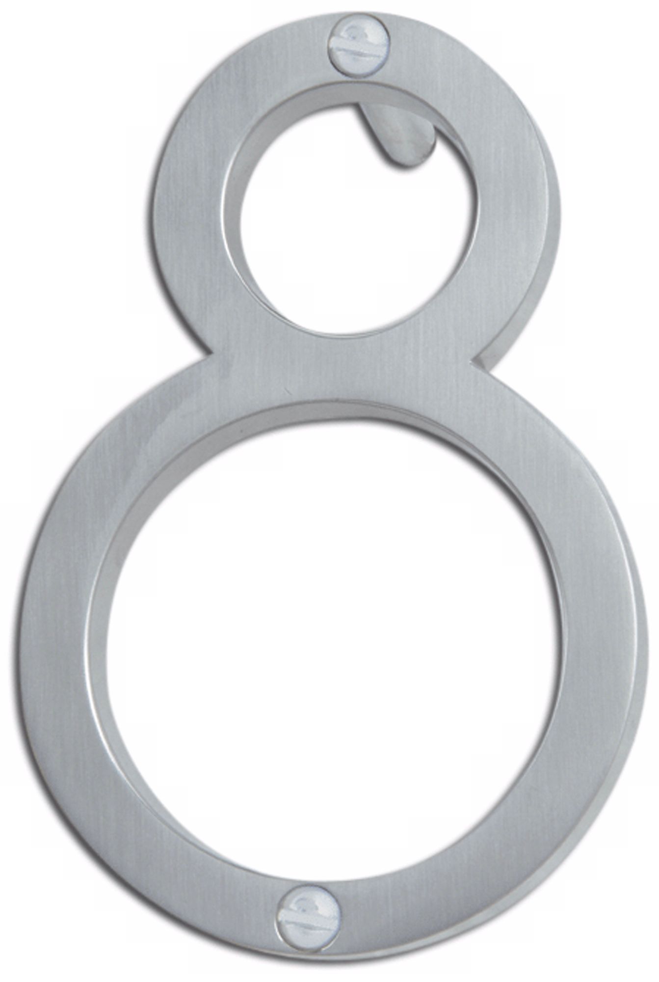 Avalon Brushed Nickel Finish House Number 8