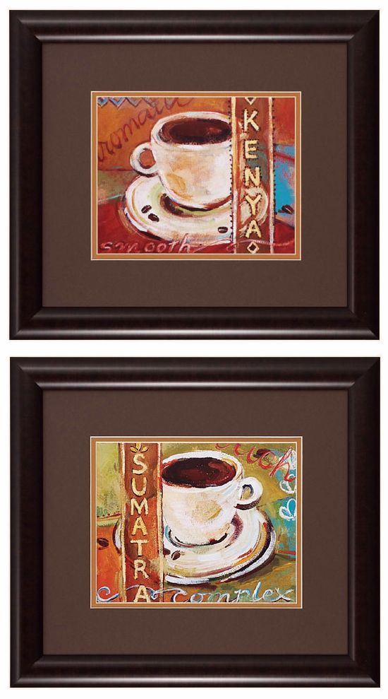 Kenya and Sumatra 18" Wide Framed Wall Art