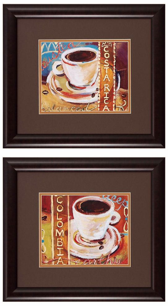 Costa Rica and Columbia 18" Wide Framed Wall Art