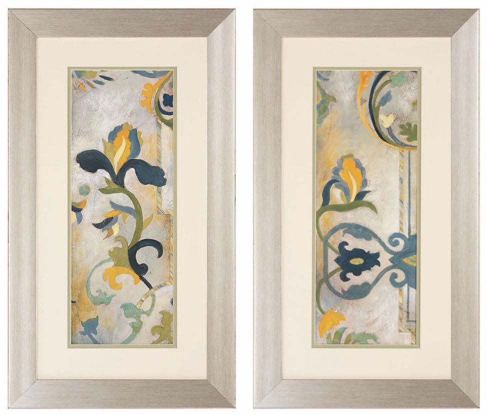 Floral III and IV 28" High Framed Wall Art