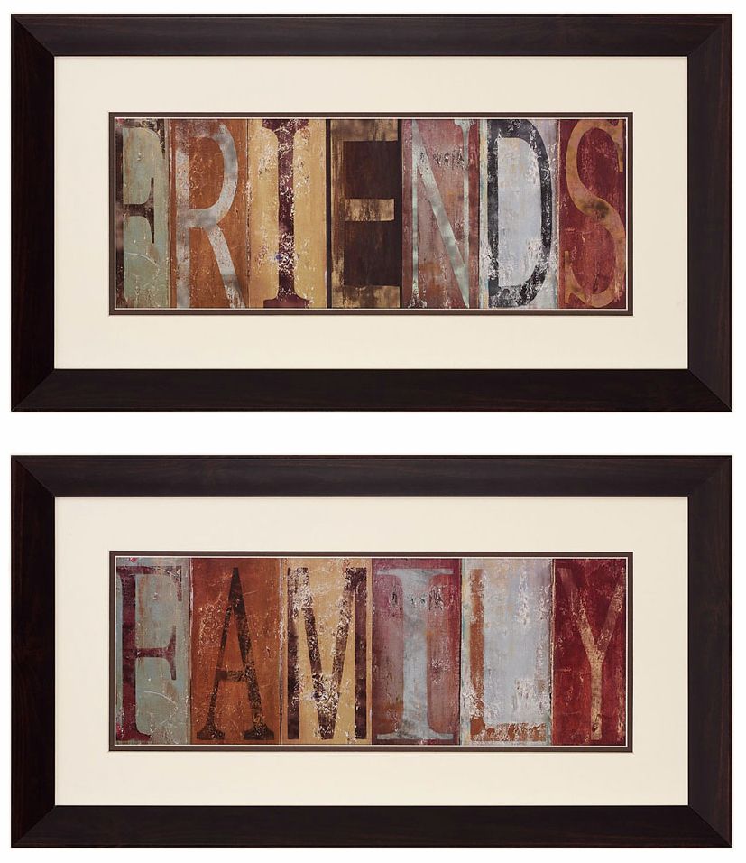 Family and Friends 27" Wide Framed Wall Art