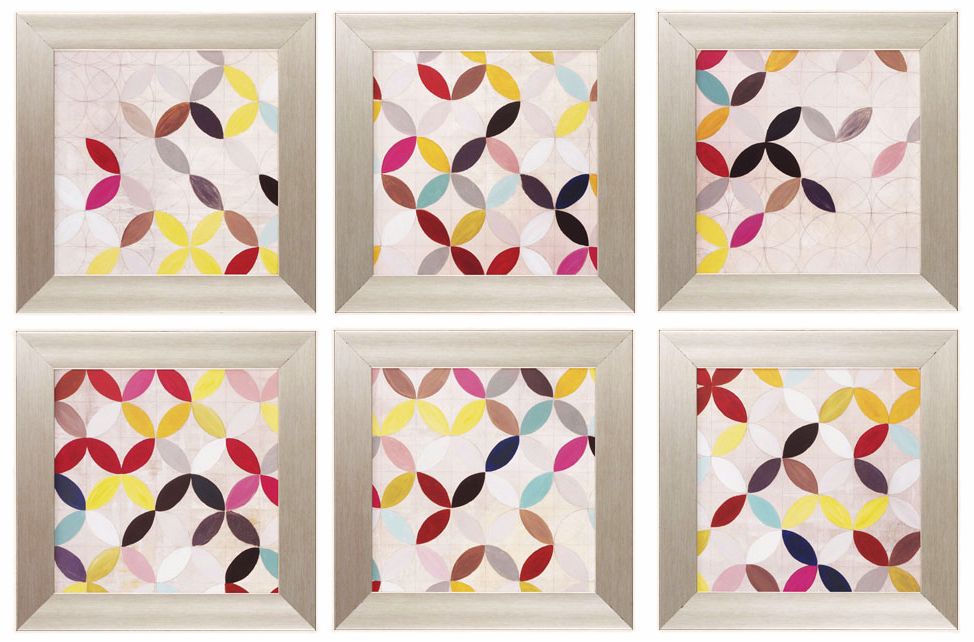 Set of 6 Collect 16" Square Framed Wall Art