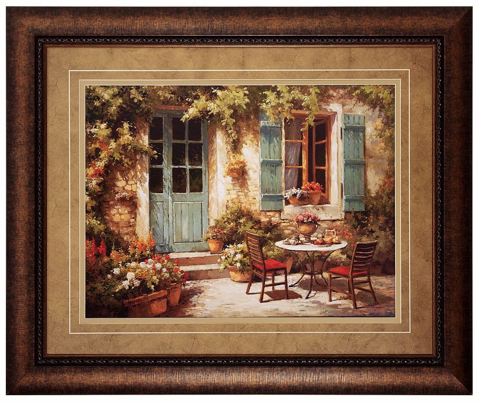 Maison Provencale 36" Wide Framed Wall Art
