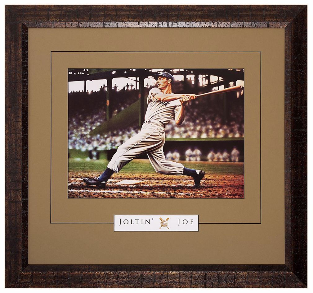 Joe DiMaggio 29" Wide Framed Wall Art