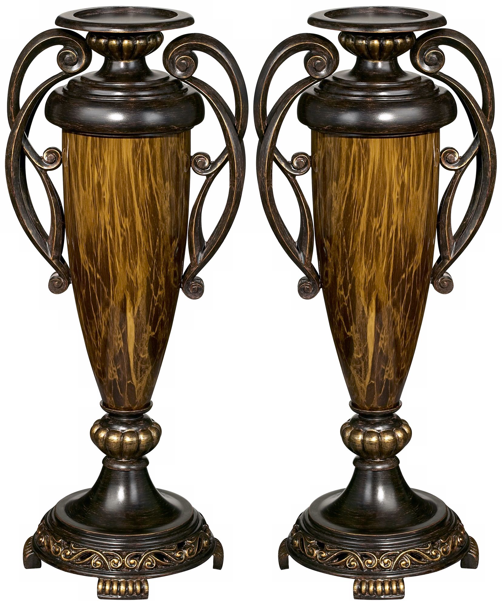 Set of 2 Chambery 18" High Pillar Candle Holders