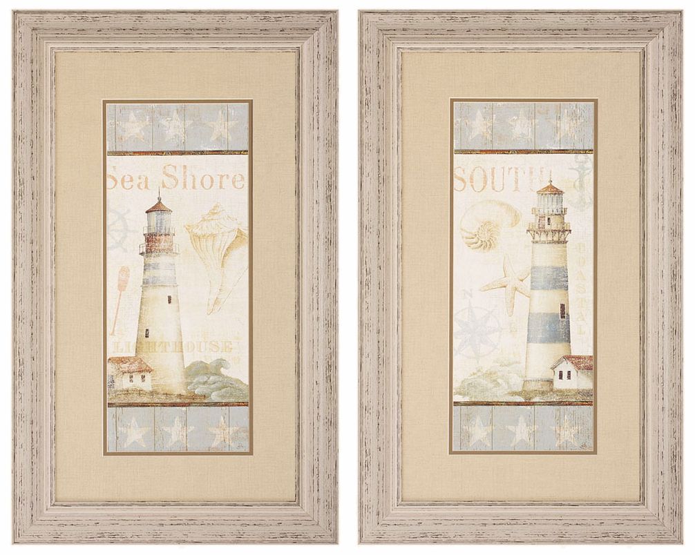 Shells I and II 31" High Framed Wall Art