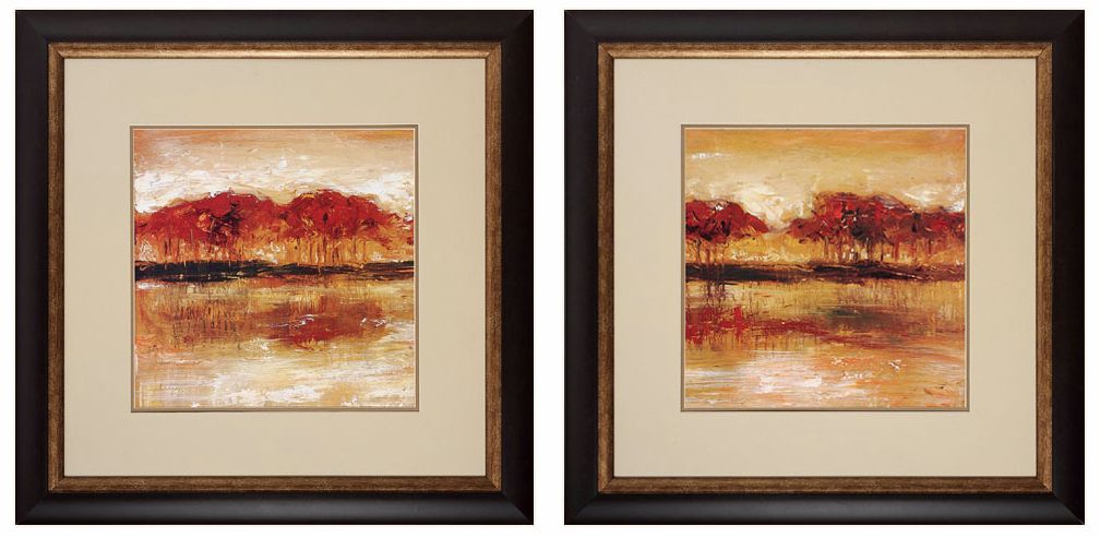 Marsh I and II 29" Square Frame Wall Art