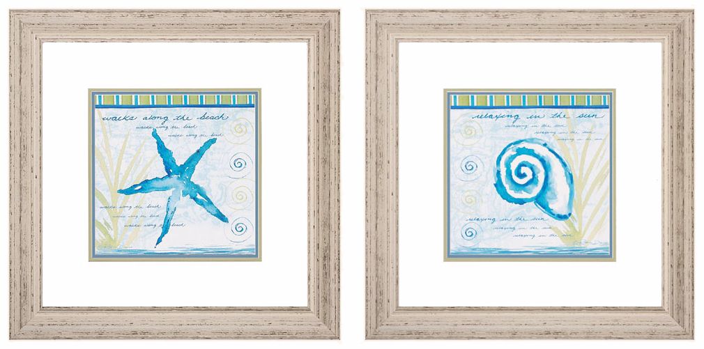 Walks and Relaxing 25" Square Framed Wall Art