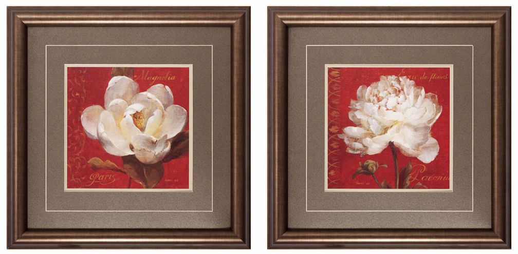 Blossom III and IV 24" Square Wall Art