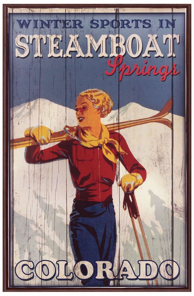 Steamboat Springs 21" High Framed Wall Art
