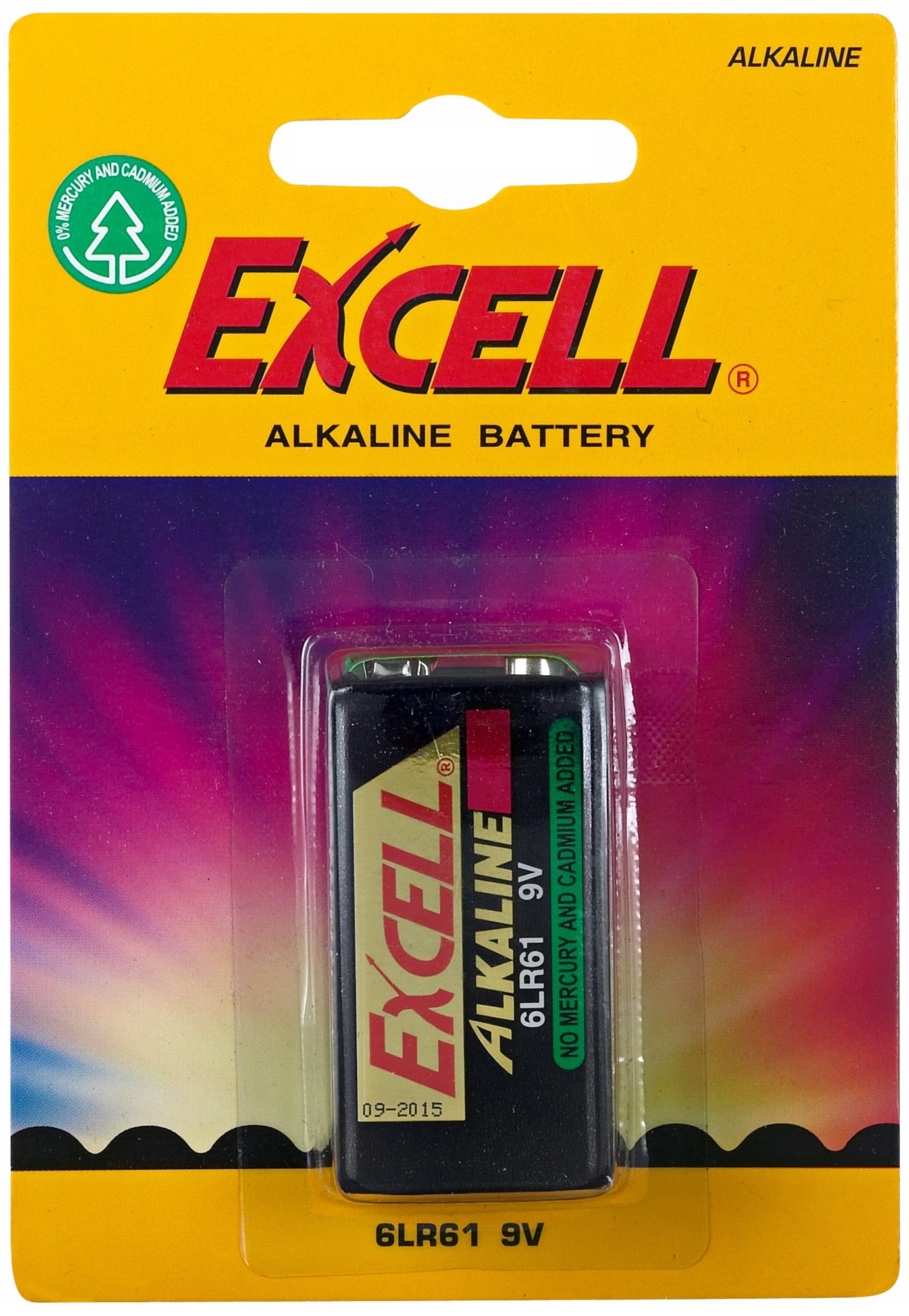 Excell 9-Volt Alkaline Battery