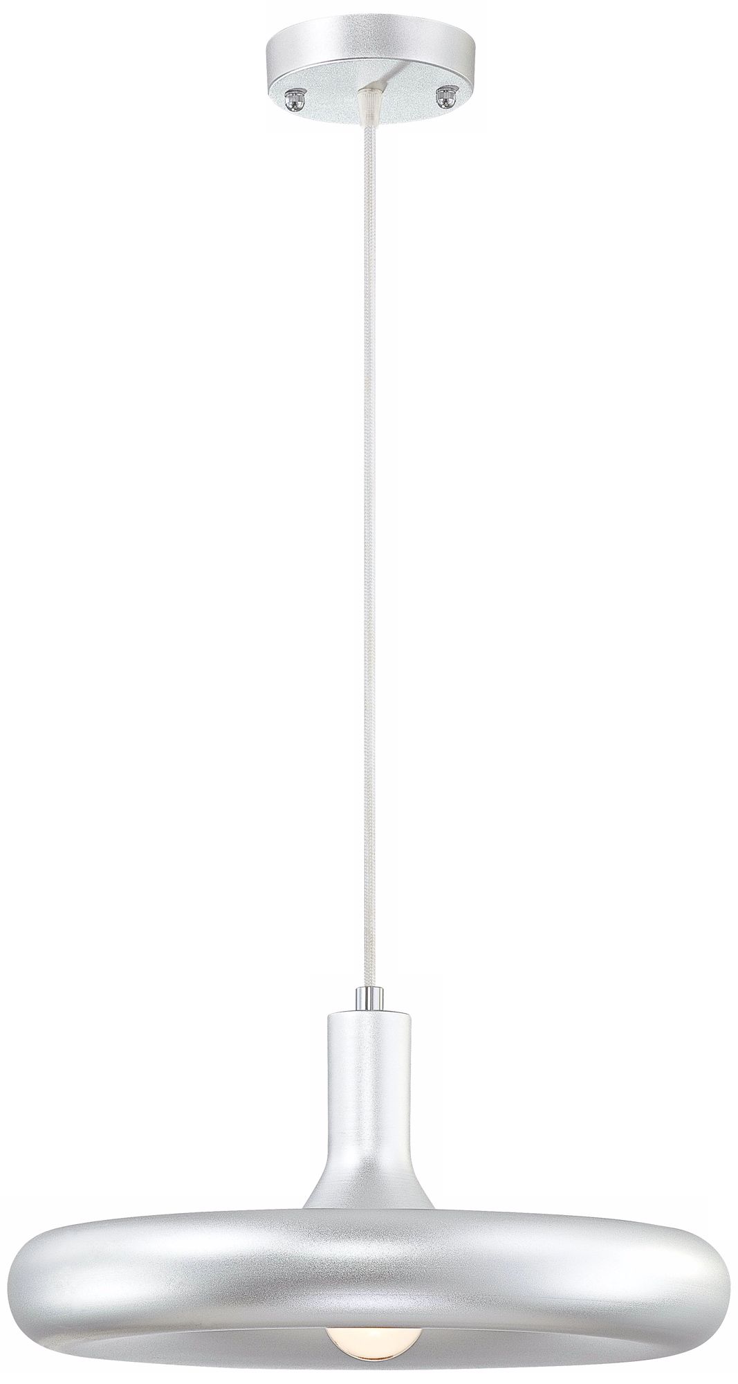 Donut Silver Finish Pendant Chandelier