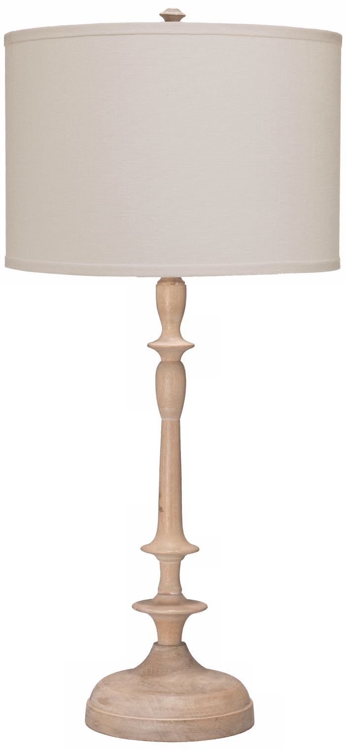 Petit Paro White Washed Wood Base Table Lamp