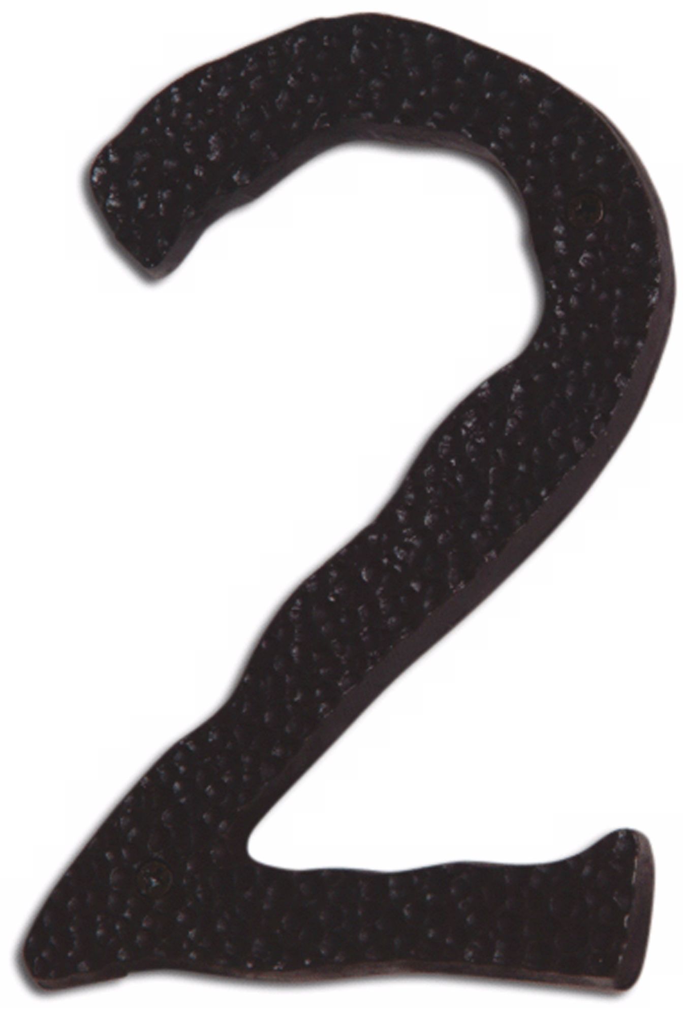 Hammered Aged Bronze Finish House Number 2