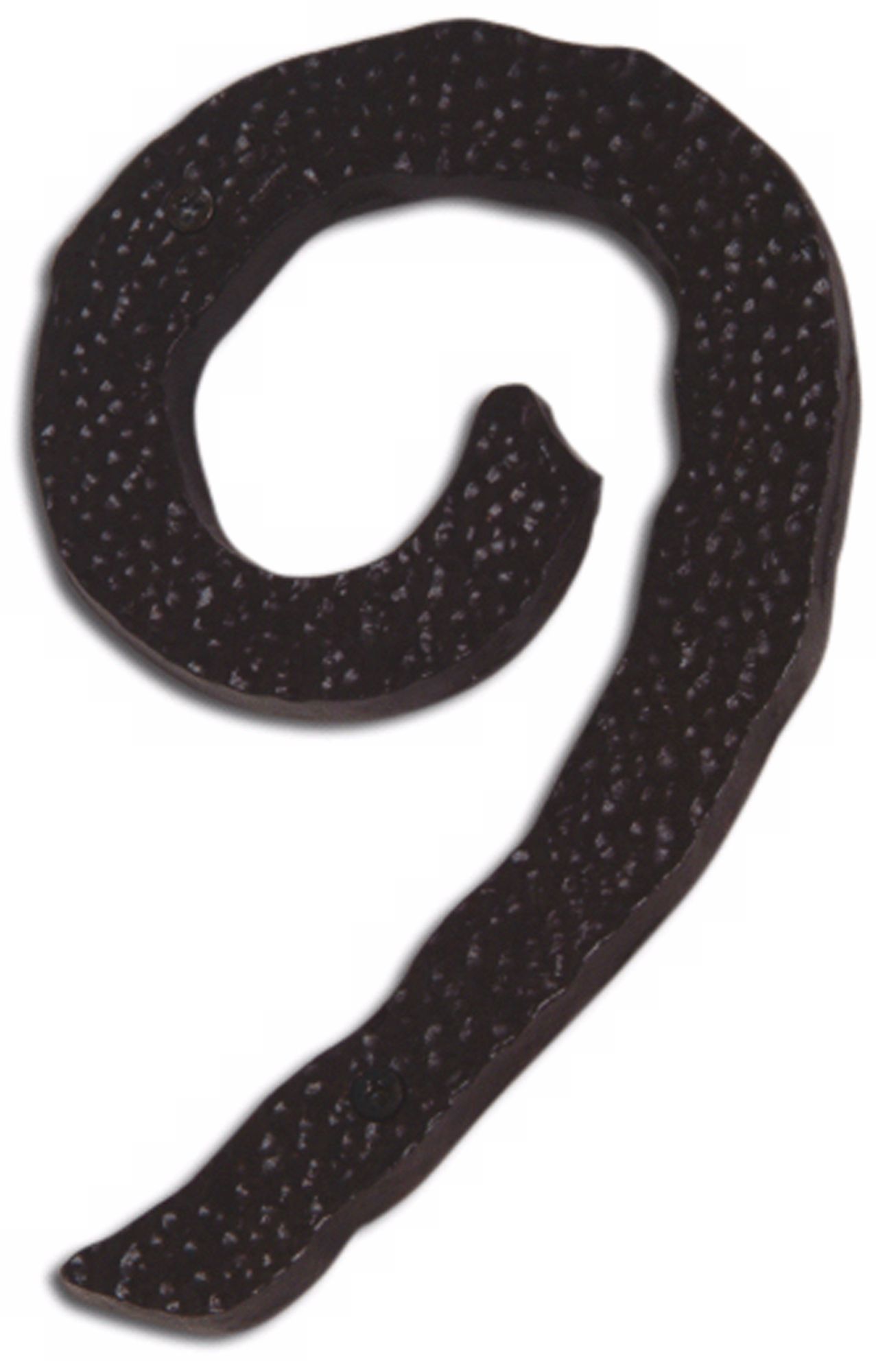 Hammered Aged Bronze Finish House Number 9
