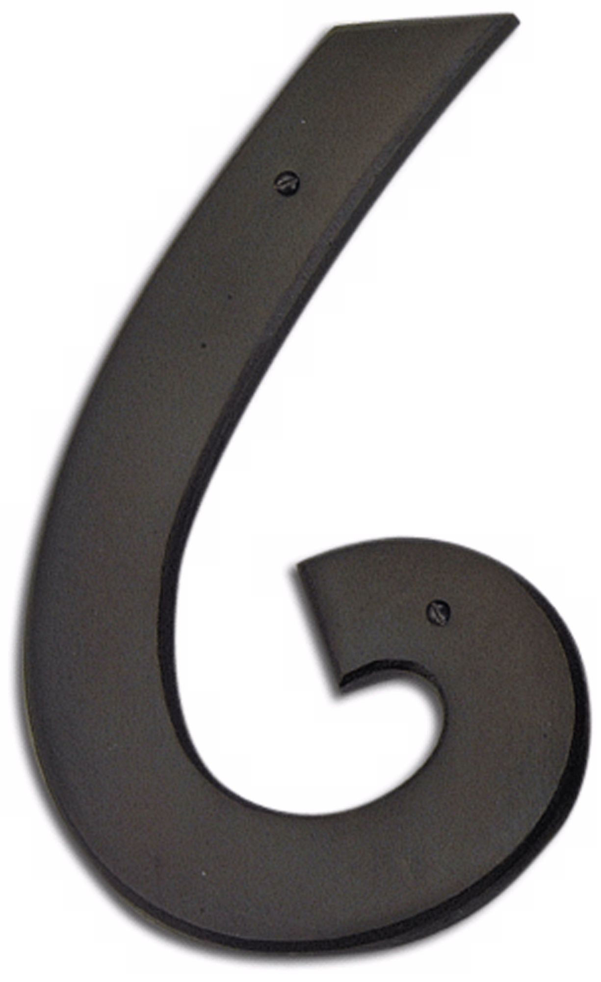 Mission Aged Bronze Finish House Number 6