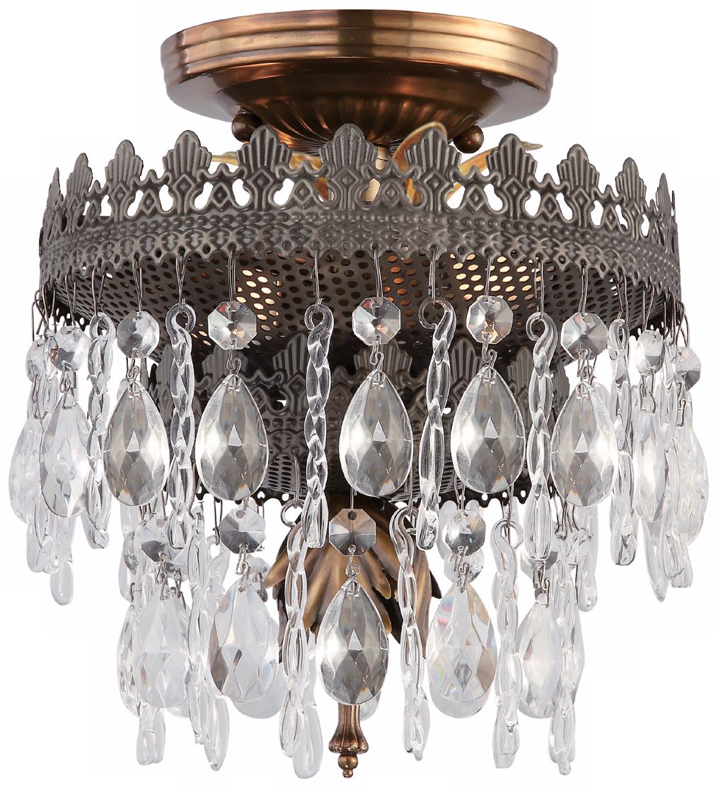 Crystorama Alhambra Collection 8" Wide Ceiling Light