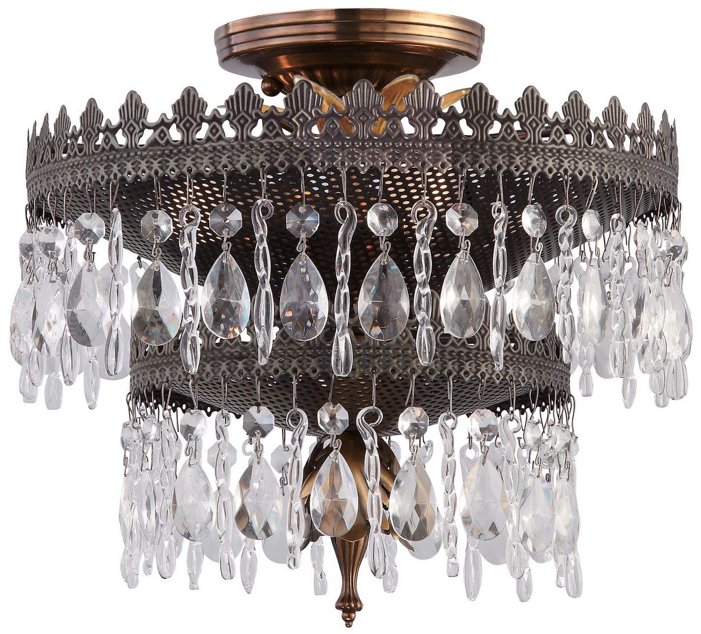 Crystorama Alhambra Collection 12" Wide Ceiling Light
