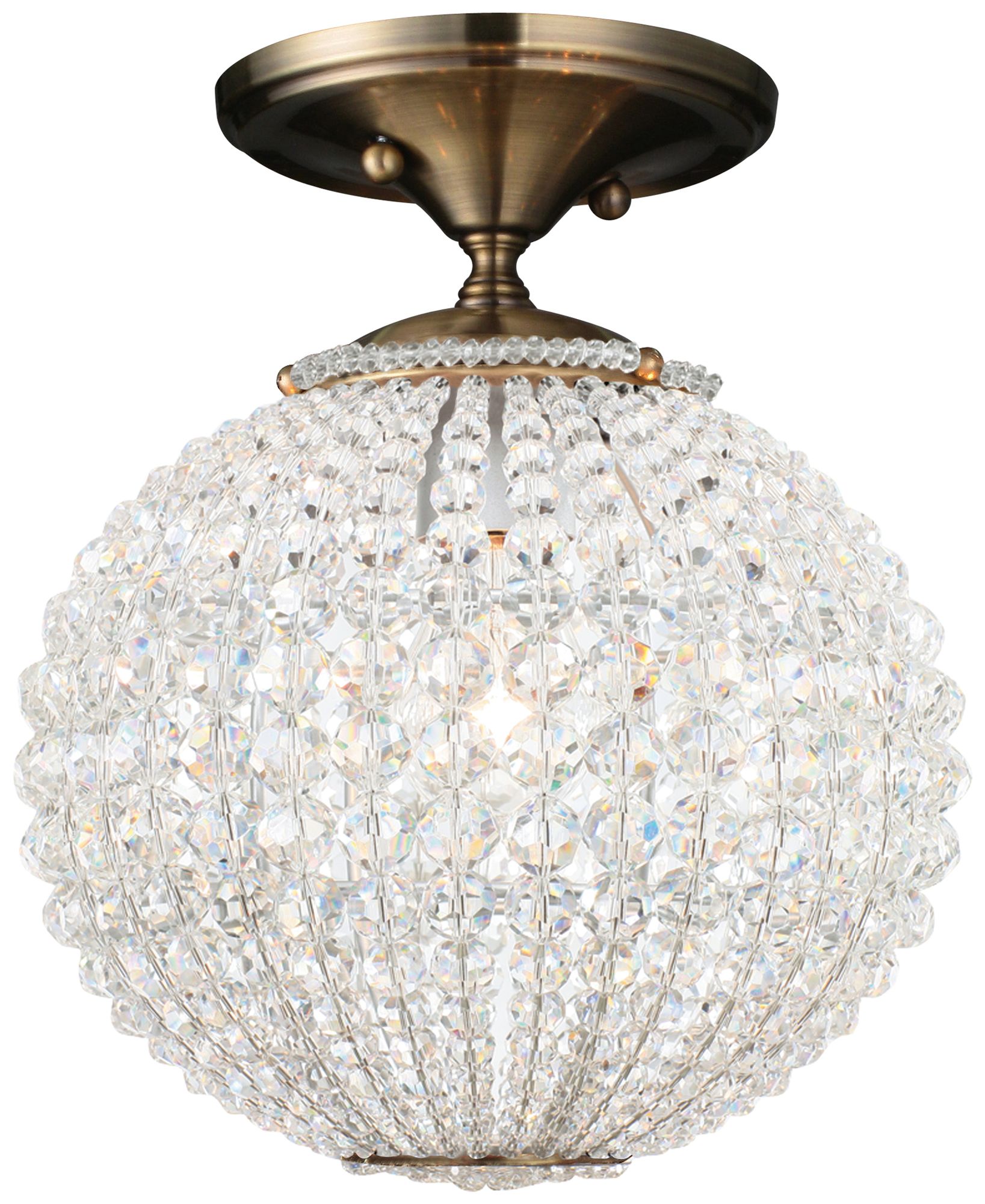 Crystorama Newbury Collection 10" Wide Ceiling Light