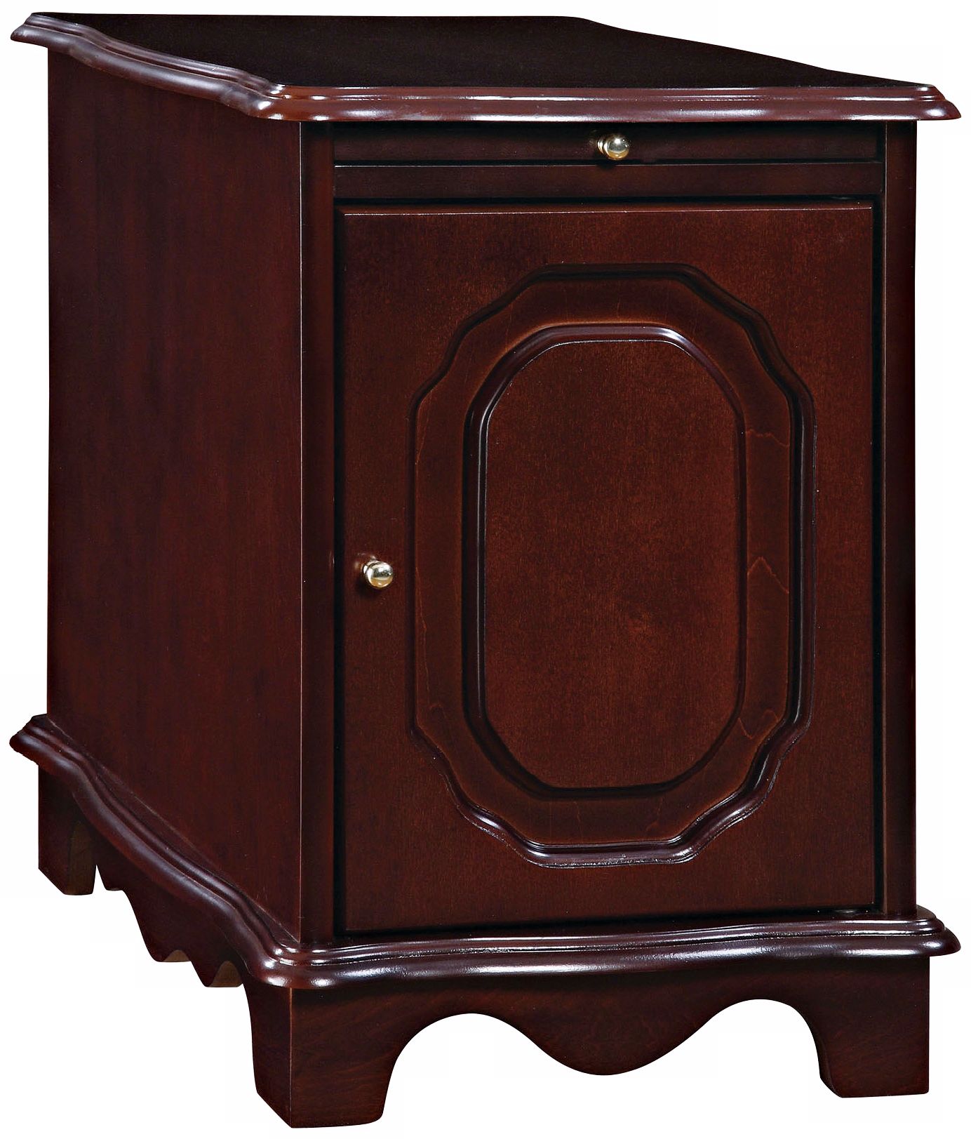 Heirloom Cherry Magazine Rack Chairside Table