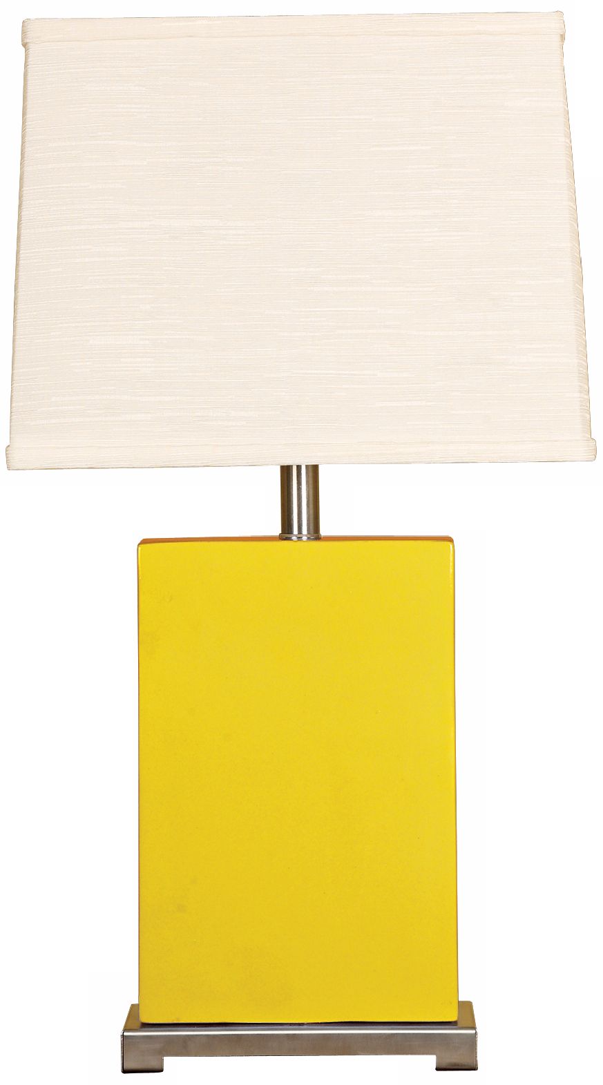 Splash Collection Mimosa Ceramic Rectangular Table Lamp