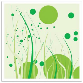 Tall Grass 36 Square Giclee Wall Art Poster P3726
