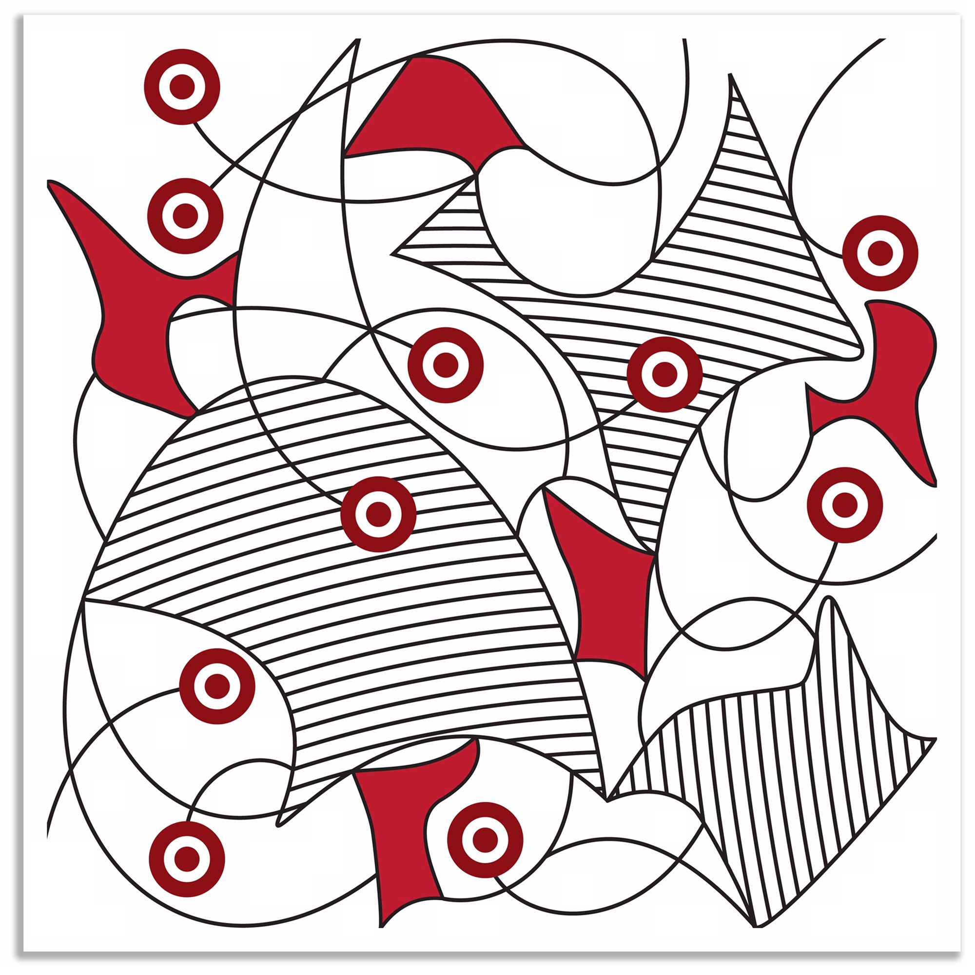 Redfusion 40 Square Giclee Wall Art Poster P3764