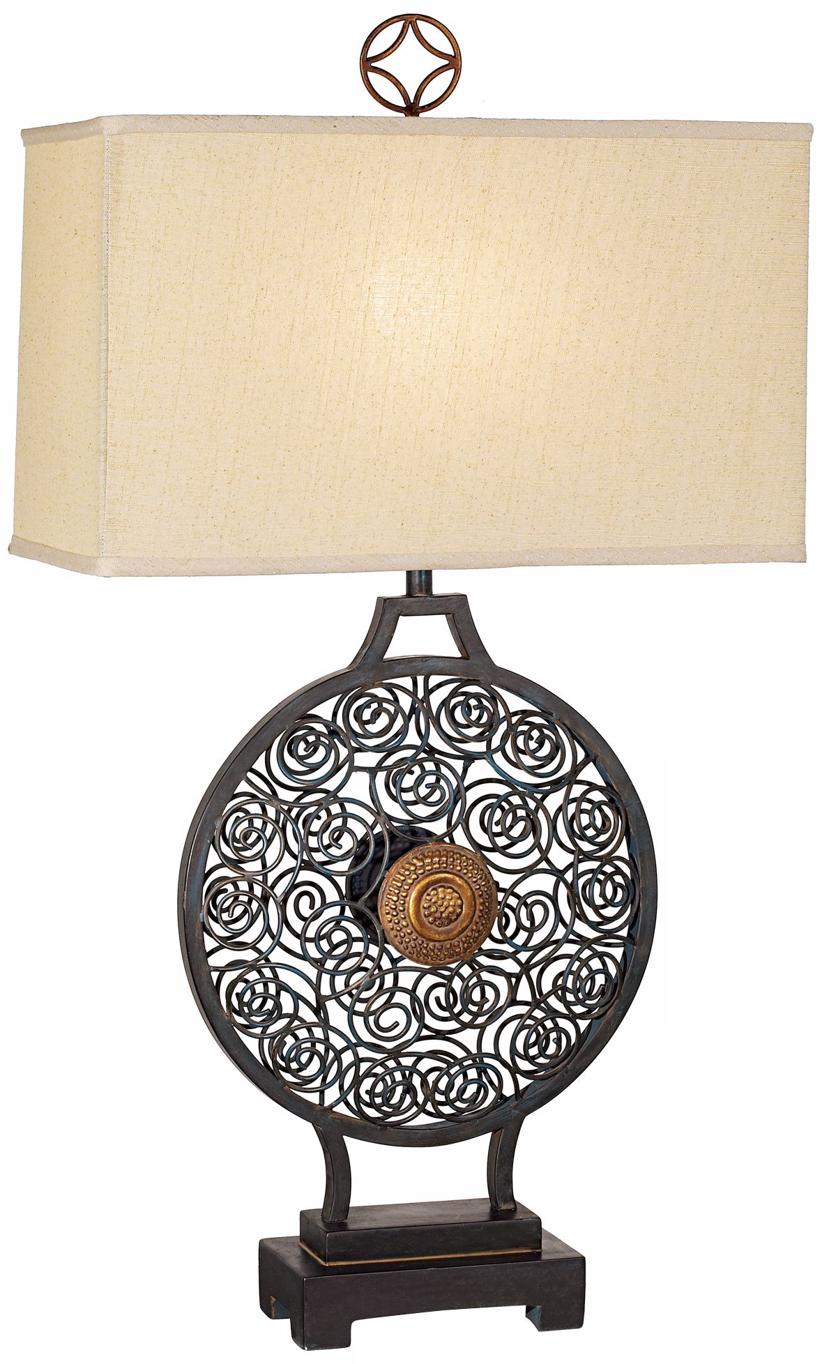 Kathy Ireland Ocean Bubbles Grand Table Lamp