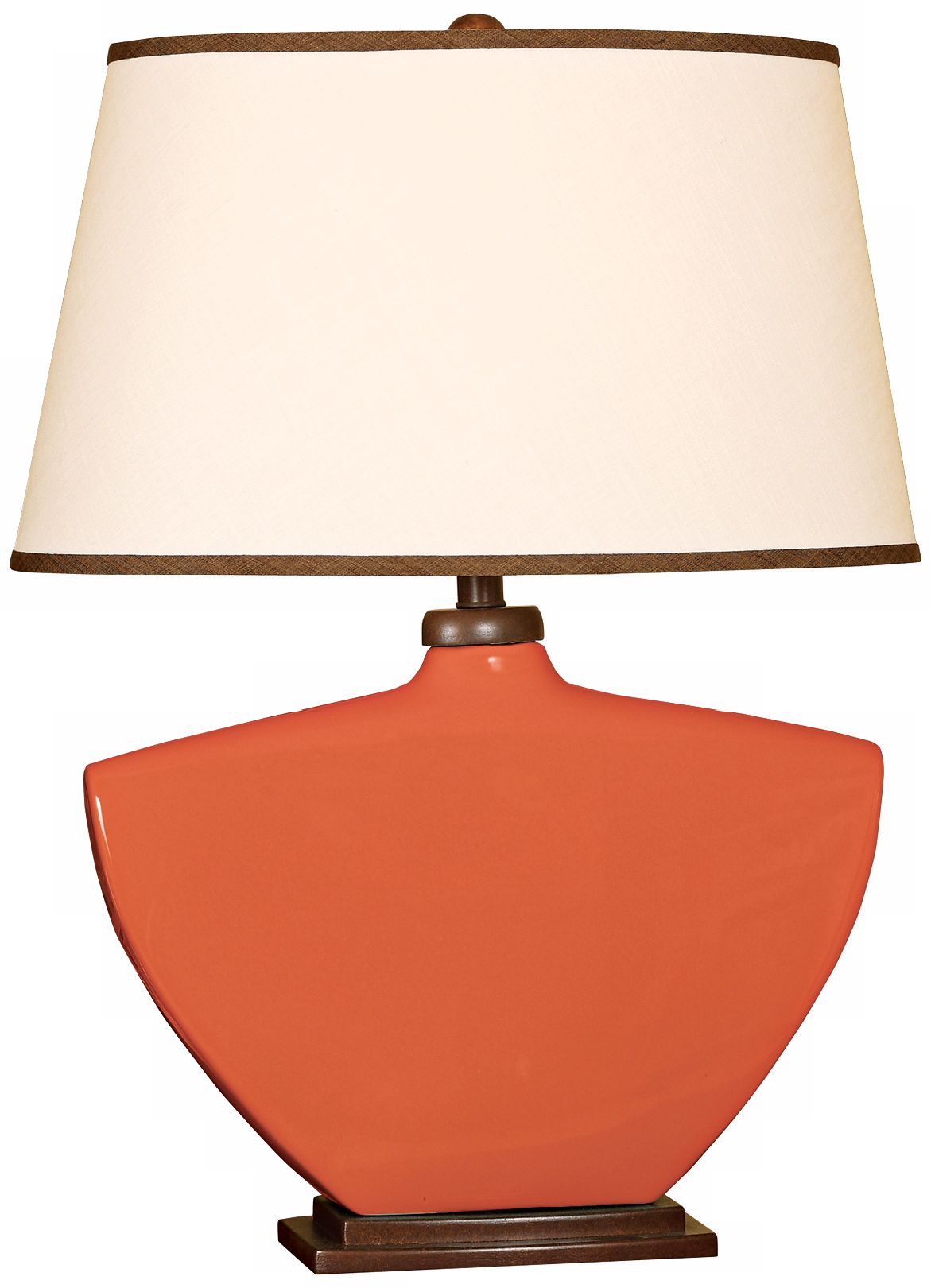Splash Collection Coral Curved Ceramic Table Lamp