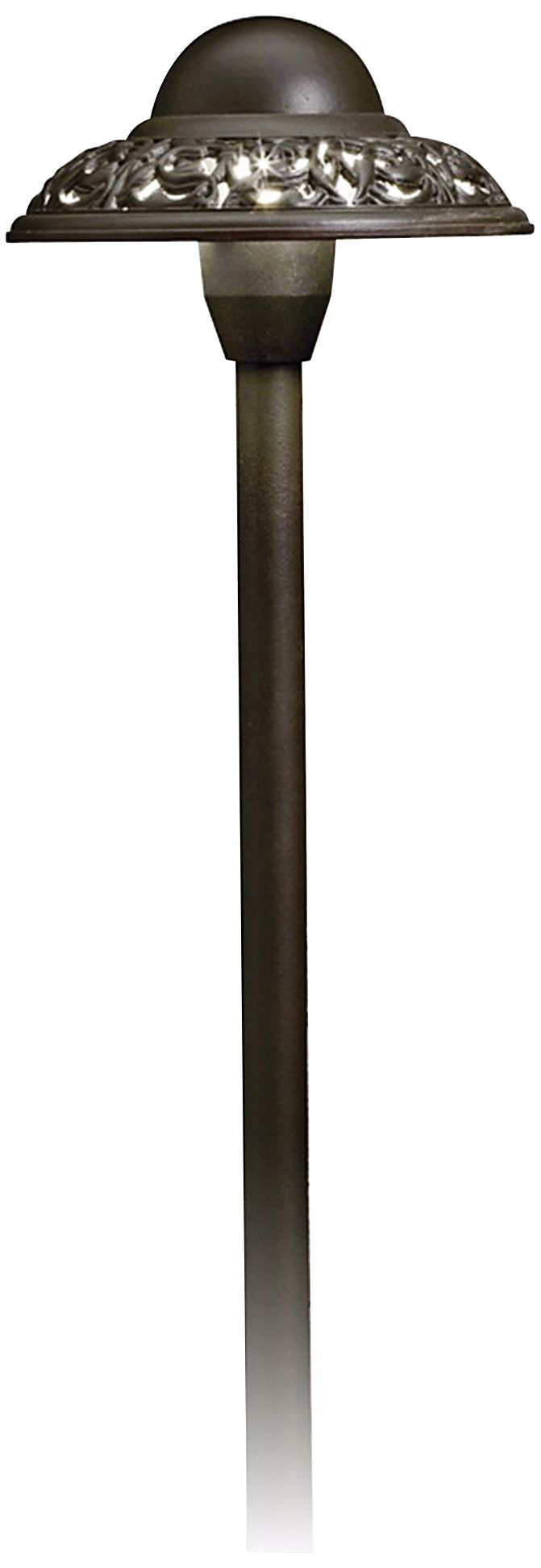 Bronze Finish Pierced Dome 21 1/2"  Landscape Path Light