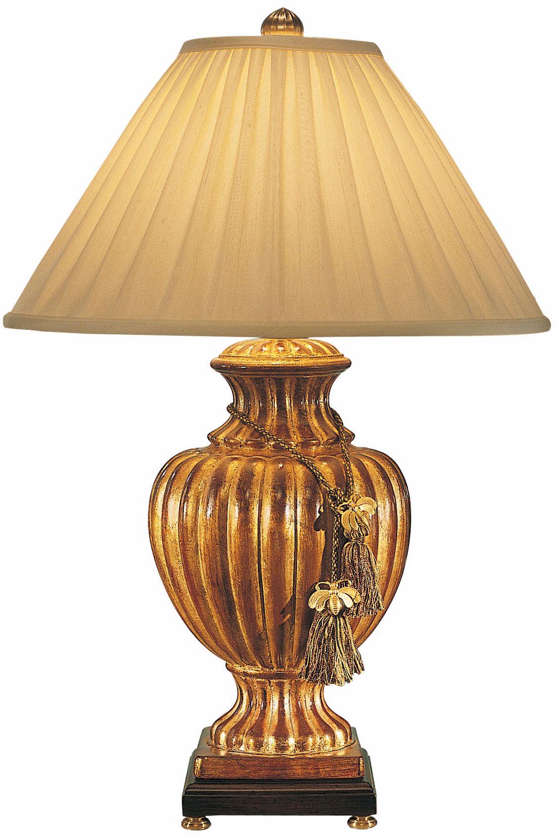Wildwood Florentine Fluted Urn Gold Table Lamp