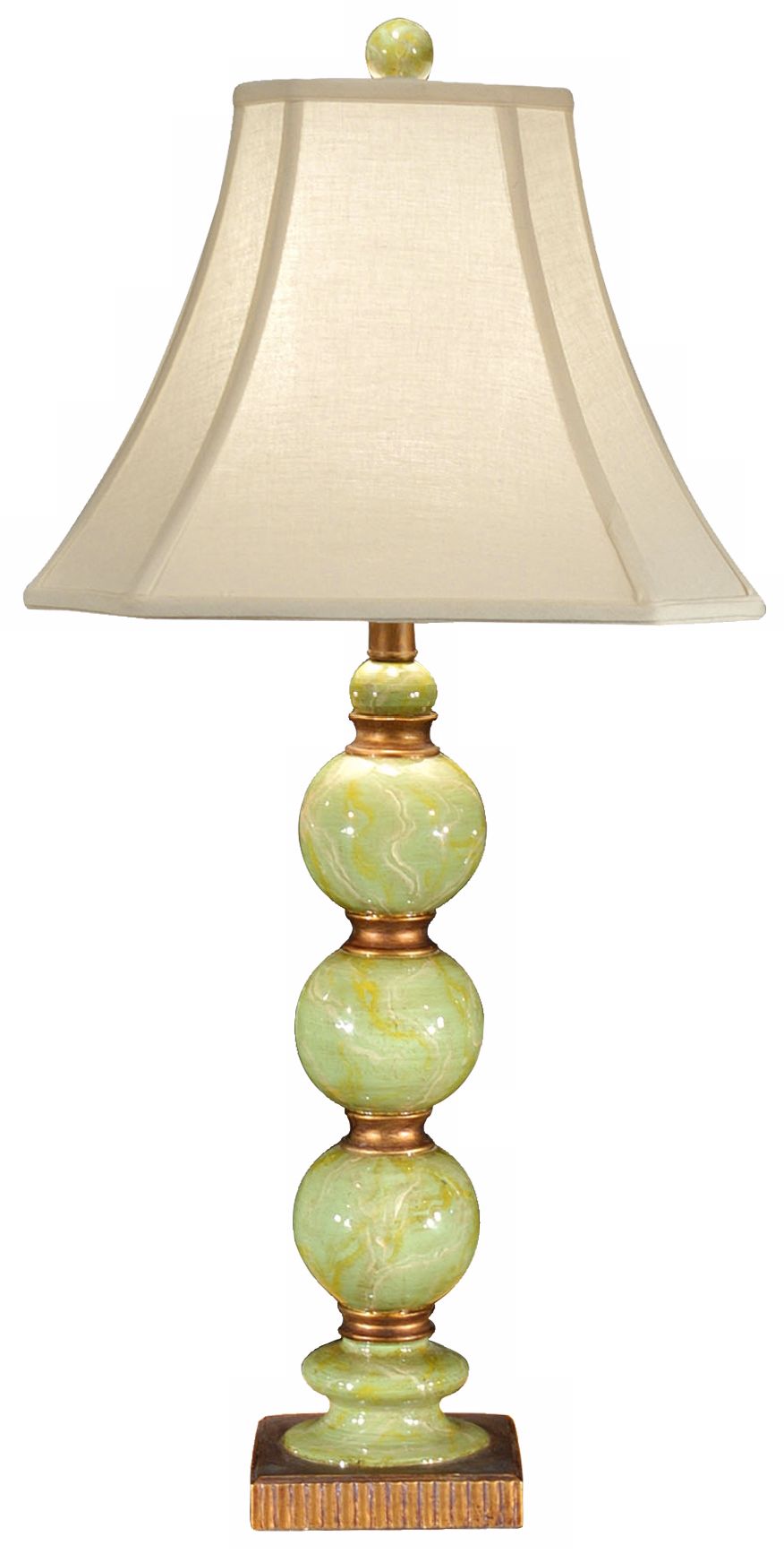 Wildwood Hand-Colored Fauxstone Buffet Table Lamp