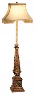 Castilian Obelisk Flower Garland Table Lamp P4320