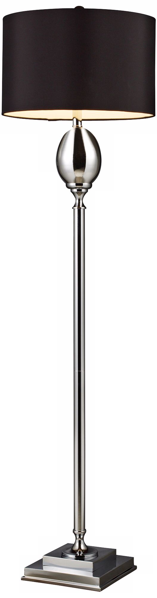 Waverly Milano Black Shade Floor Lamp