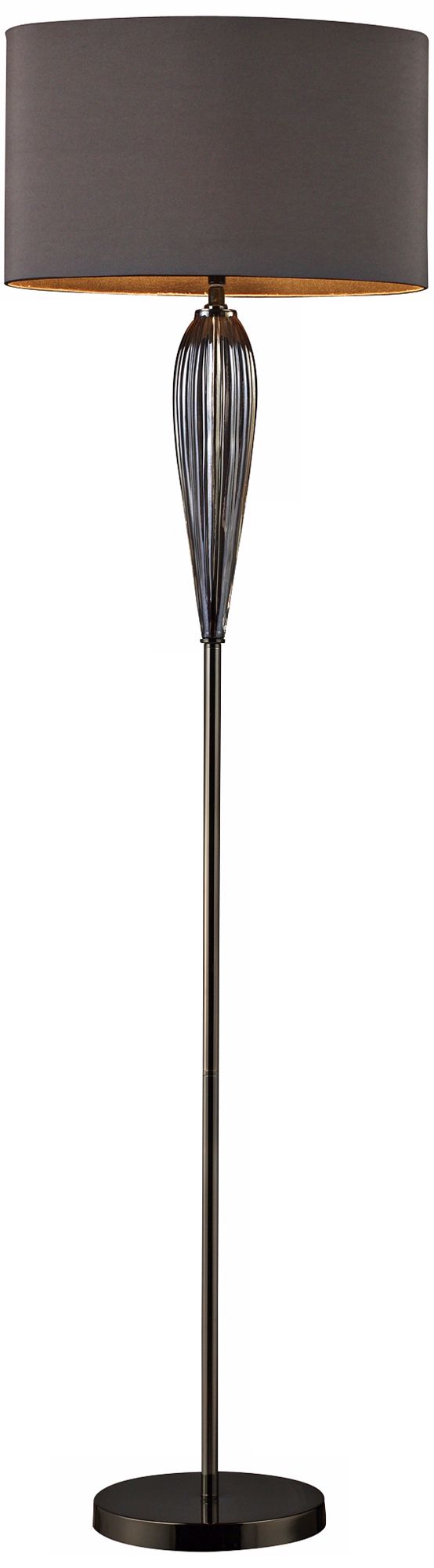 Carmichael Smoked Glass Font Floor Lamp