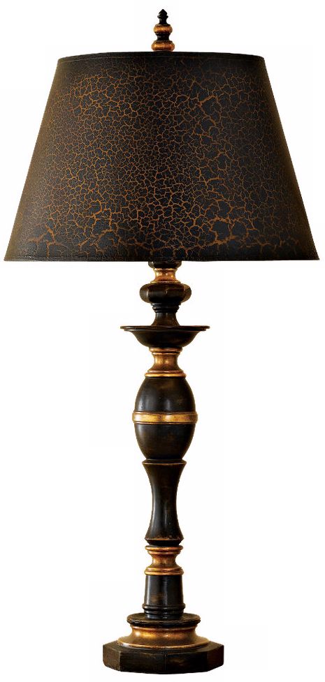 Park Ridge Collection Black Satin Table Lamp