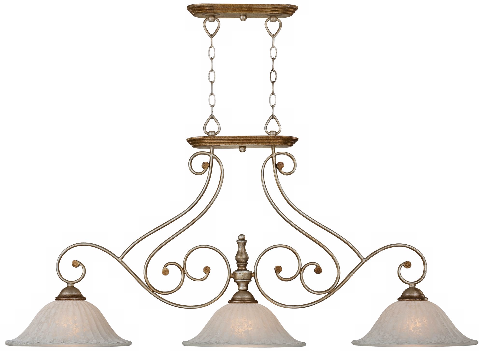 Possini Riviera Scrolls 49" Wide Island Chandelier